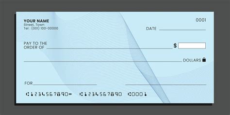 Printable Personal Check Template