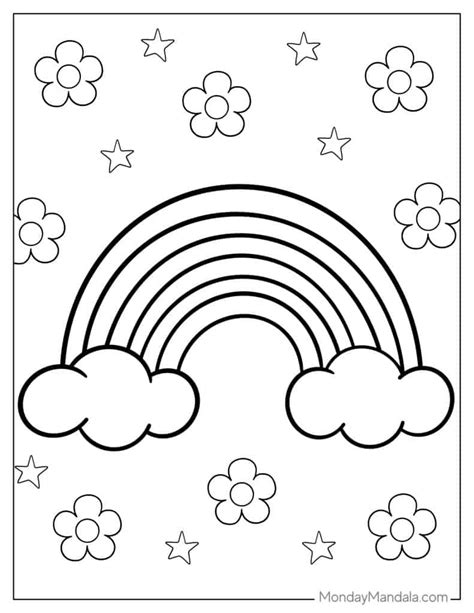 Printable Picture Of A Rainbow