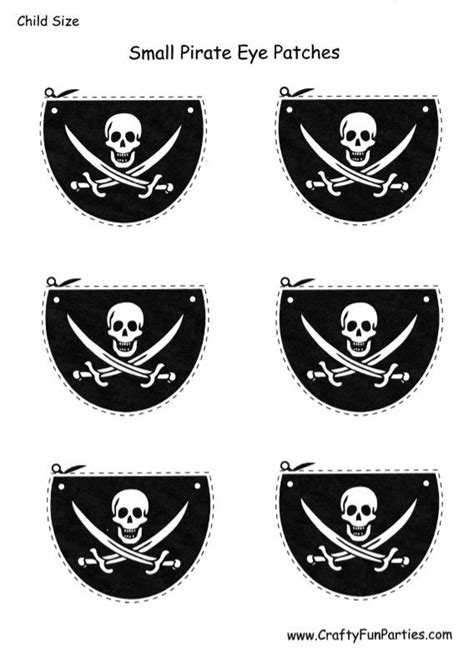 Printable Pirate Eye Patch