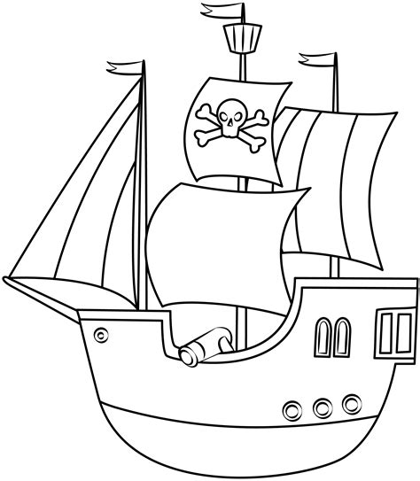 Printable Pirate Ship