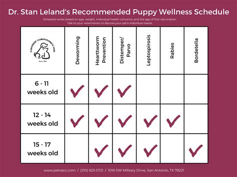 Printable Puppy Deworming Schedule