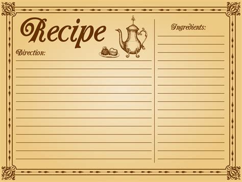 Printable Recipe Cards Free