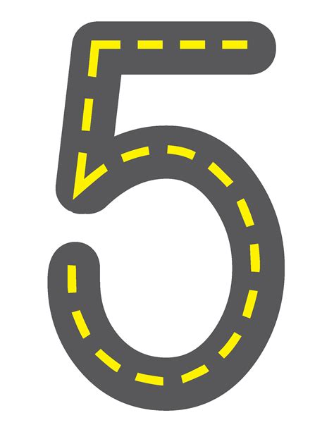 Printable Road Numbers