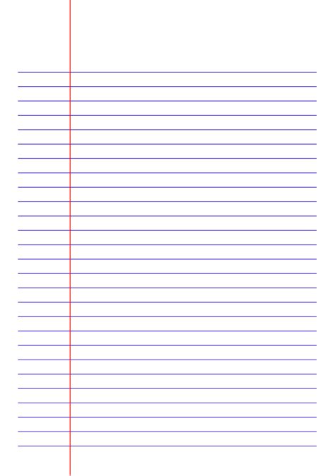 Printable Ruled Paper