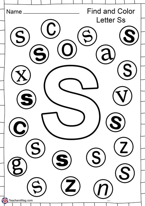 Printable S Worksheets