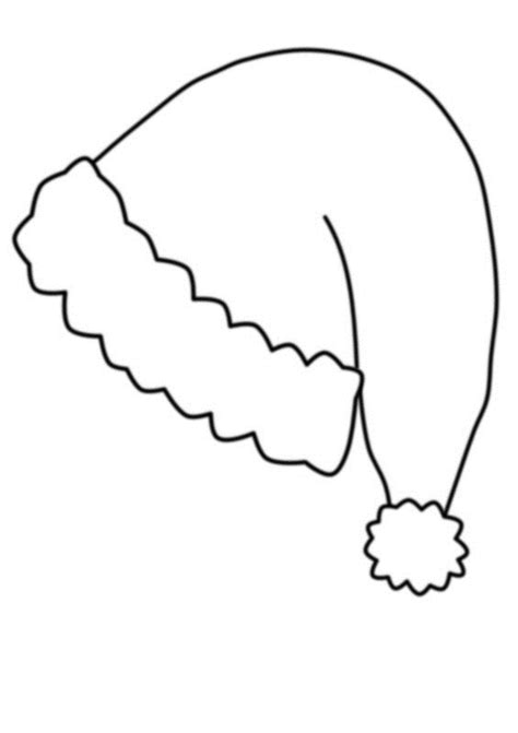Printable Santa Hat Coloring Page