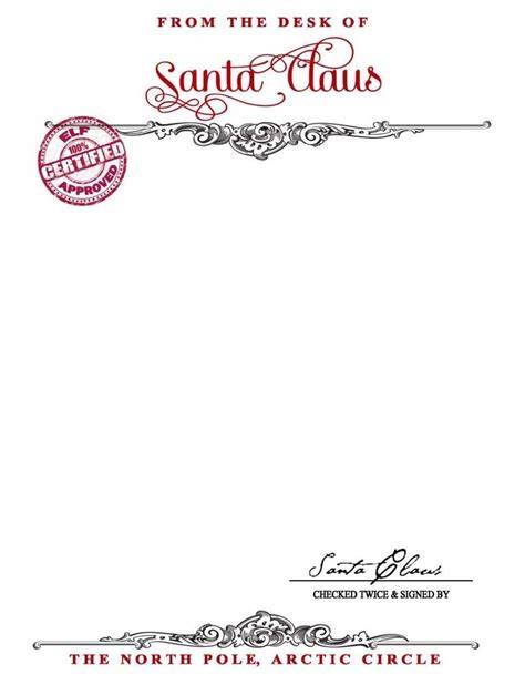Printable Santa Stationary Free