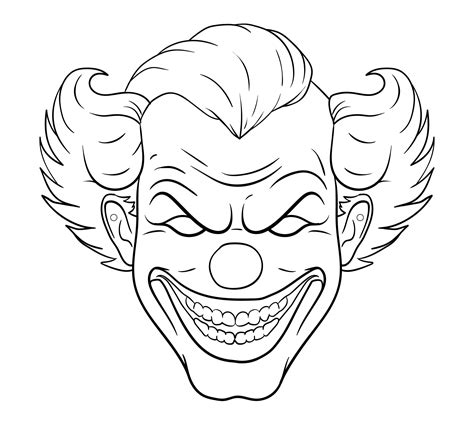 Printable Scary Face