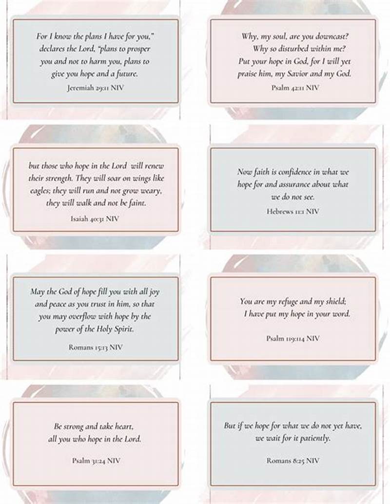 Printable Scripture Cards