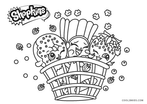 Printable Shopkins Coloring Pages Free