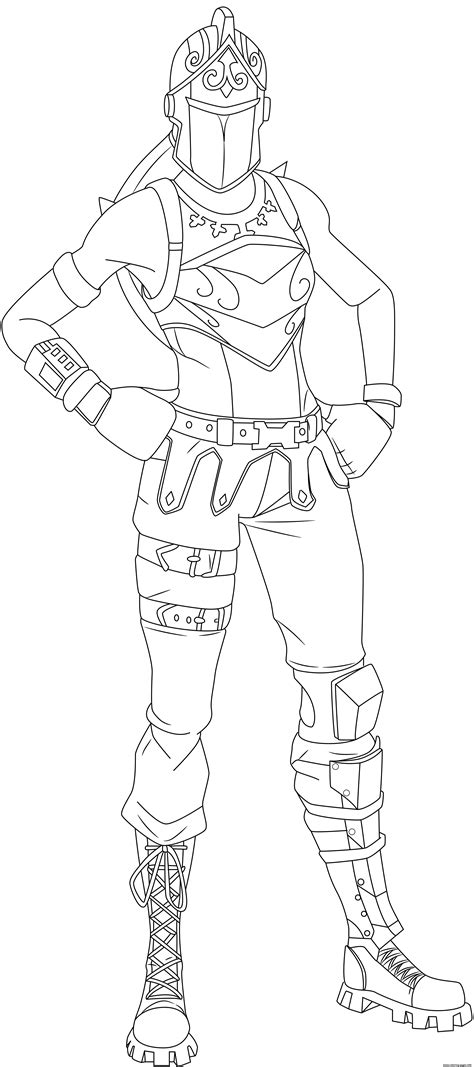 Printable Skin Fortnite Coloring Pages