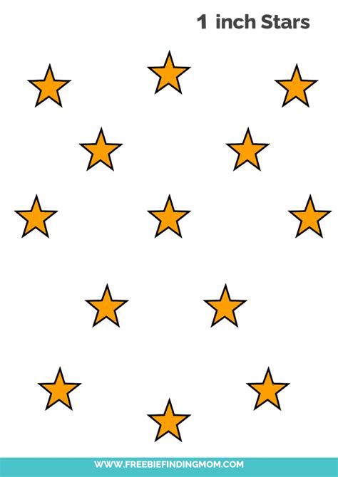 Printable Small Stars