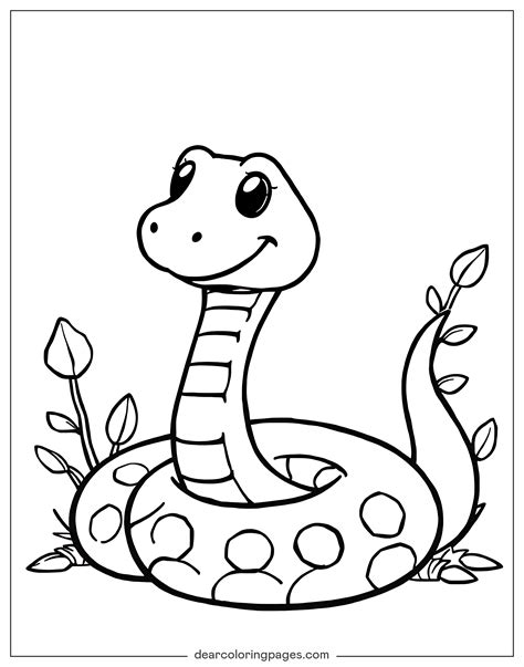 Printable Snake Coloring Pages