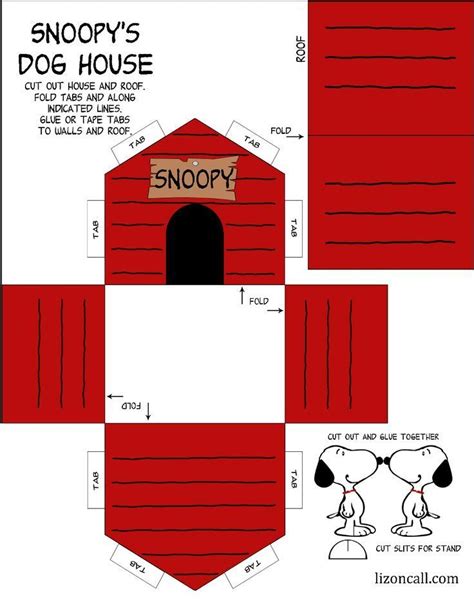 Printable Snoopy House