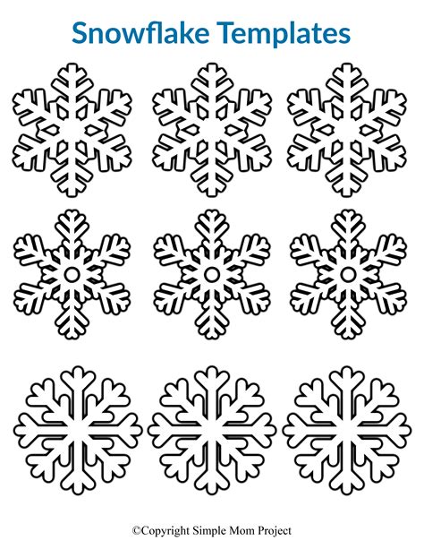 Printable Snowflake Pattern
