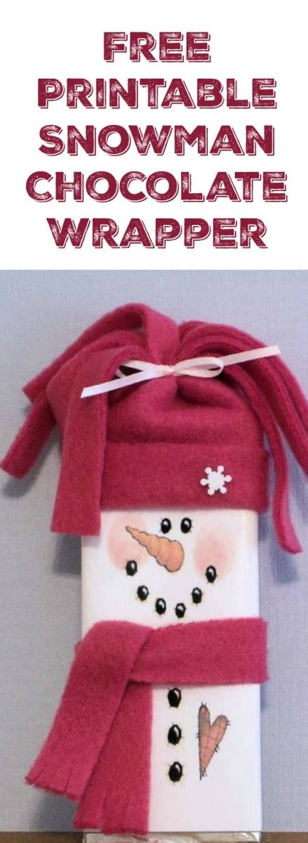 Printable Snowman Candy Bar Wrapper Template