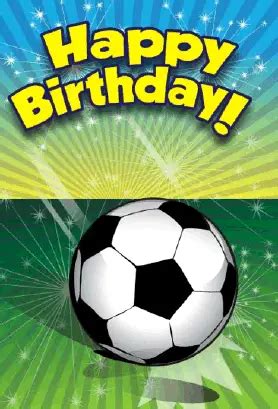 Printable Soccer Birthday Cards