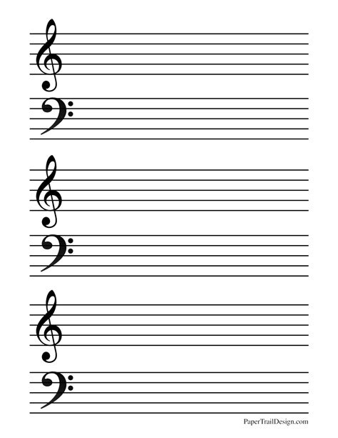 Printable Staff Paper