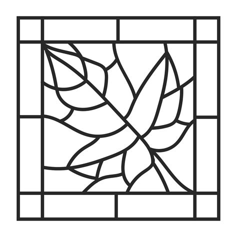 Printable Stained Glass Design