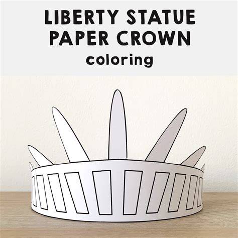 Printable Statue Of Liberty Crown Template