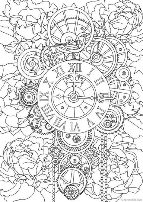 Printable Steampunk Coloring Pages