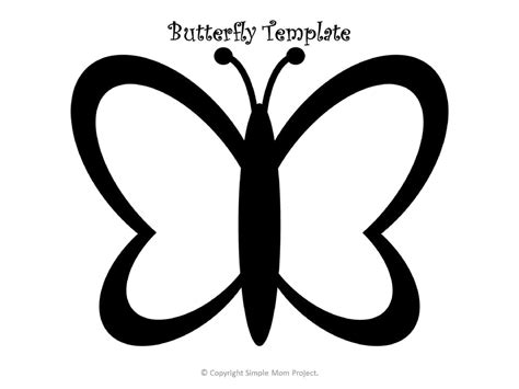 Printable Stencil Butterfly Template