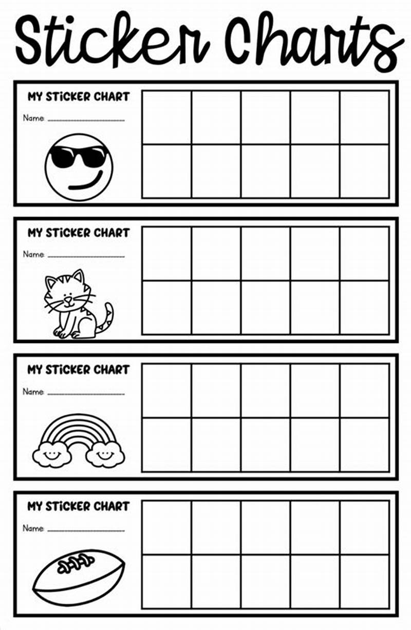 Printable Sticker Chart For Good Behavior