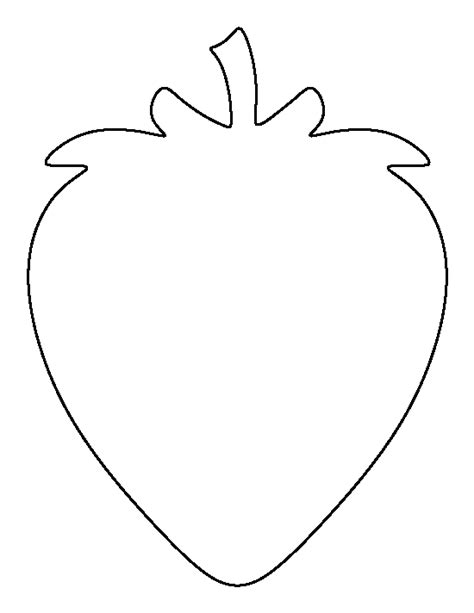 Printable Strawberry Template