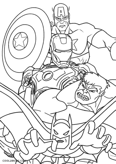 Printable Super Hero Coloring Sheets