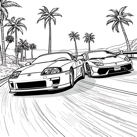 Printable Supra Coloring Pages