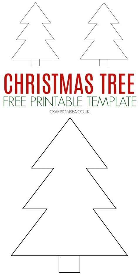 Printable Template Of Christmas Tree