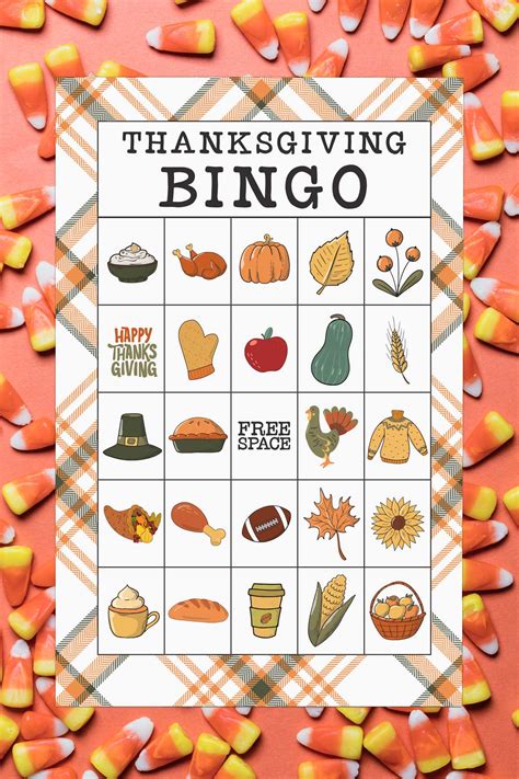 Printable Thanksgiving Bingo Cards Free