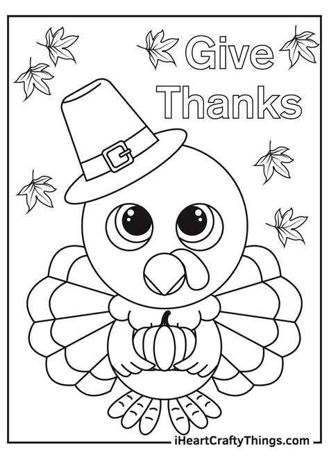 Printable Thanksgiving Colouring Pages