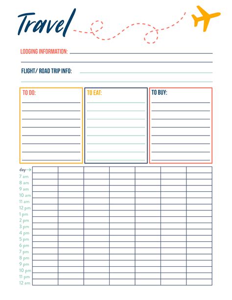 Printable Travel Planner