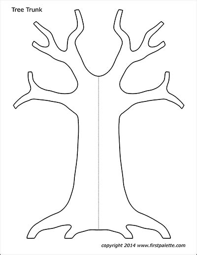 Printable Tree Trunk Pattern