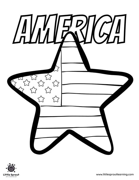 Printable Us Flag With Different Number Stars Coloring Pages