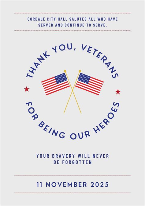 Printable Veterans Day