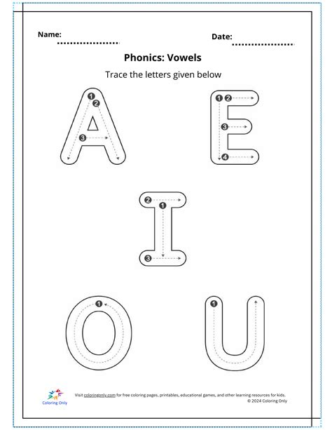 Printable Vowels