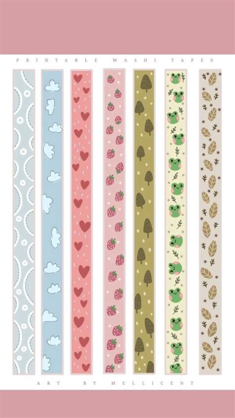 Printable Washi Tape