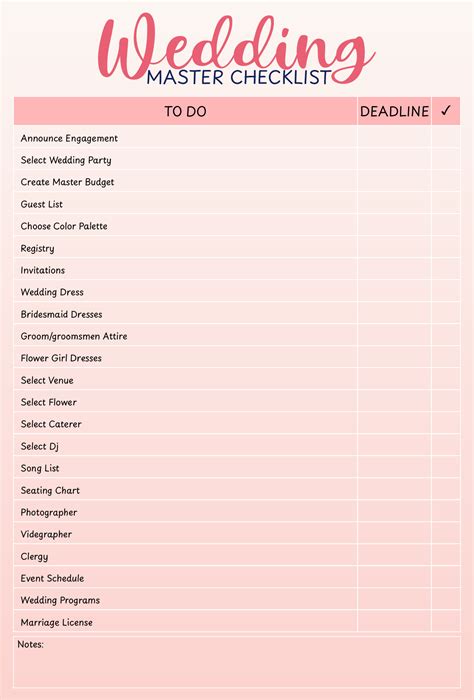 Printable Wedding Organizer