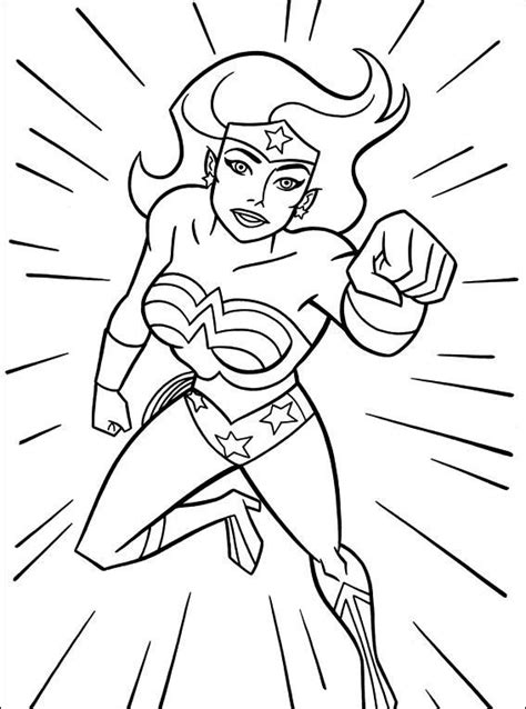 Printable Wonder Woman Coloring Pages