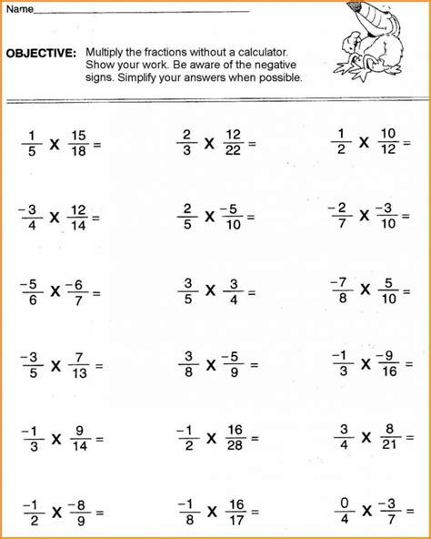 Printable Worksheets For 6th Graders