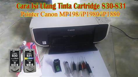 Mengganti Cartridge Tinta Printer Canon 1980