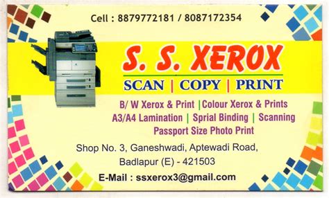 Printing Services and Xerox