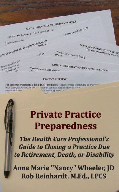 download Private Practice Preparedness: The Health Care Professional's Guide to Closing a Practice Due to Ret...