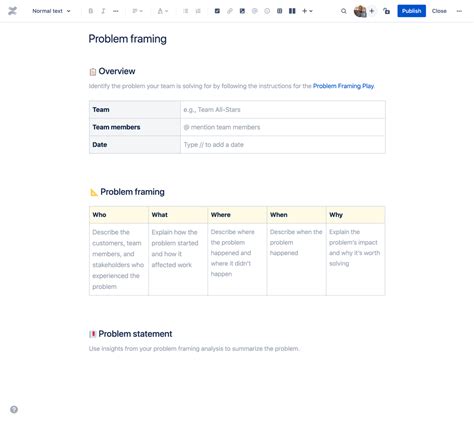 Problem Framing Template