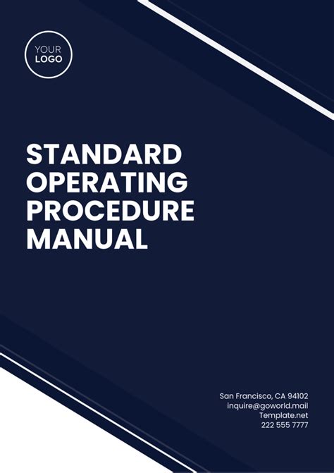 Procedure Manual Template Examples