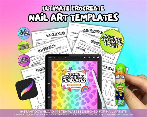 Procreate Nail Template