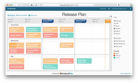 Product Release Plan Template