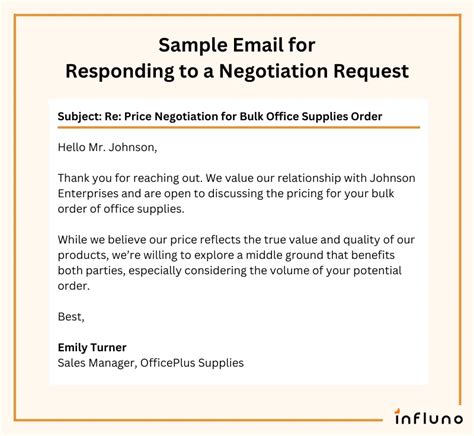Professional Contract Negotiation Email Template